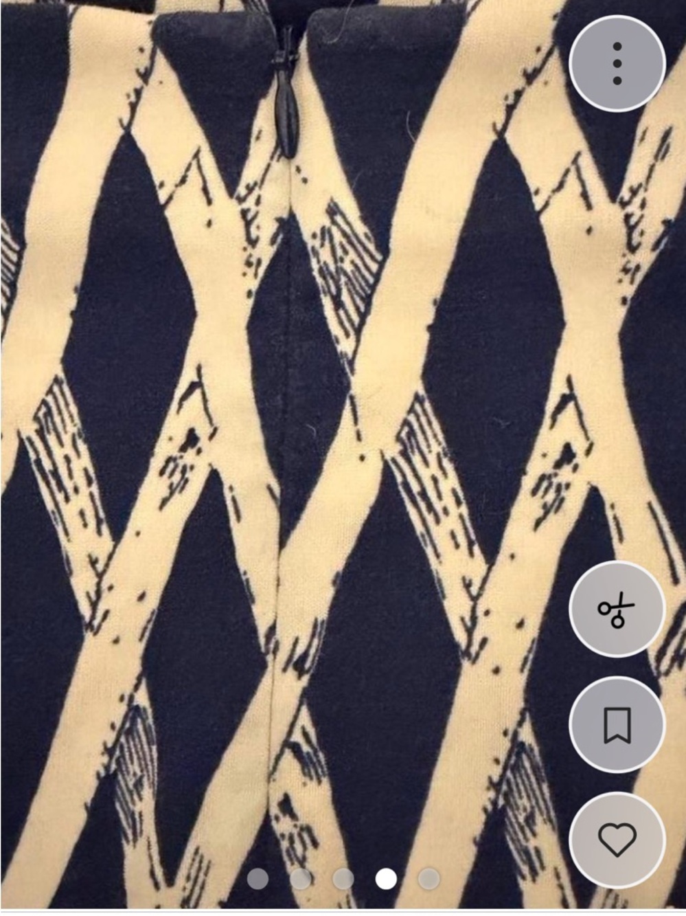 Resort Core Coastal Chic Casual Mini J.McLaughlin Skirt Sz 8 Bamboo Stretch Knit - Picture 5 of 6